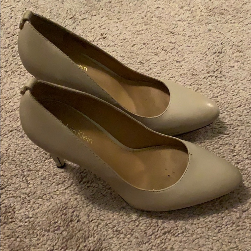 Beige Calvin Klein heels
